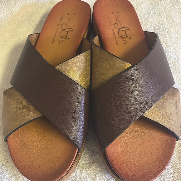 Bos &Co leather slides - Picture 1 of 4